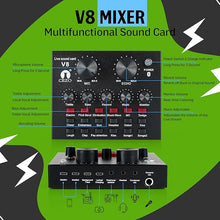 Load image into Gallery viewer, Cezo BM 800 Condenser Microphone Kit Set with V8 Sound Card, Boom Arm Stand, Pop Shield Recording Studio Equipment Full Set with 3.5mm Mic for Smartphones Live Streaming Youtubers - Black