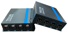 Load image into Gallery viewer, XLR Balanced Audio to Fiber optic Media Converters  Transmitter Receiver 4 channel
