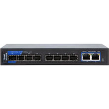 Load image into Gallery viewer, 8 PORT Gigabit Ethernet Fiber Switch 8 + 2 8 port SFP switch Tricom brand