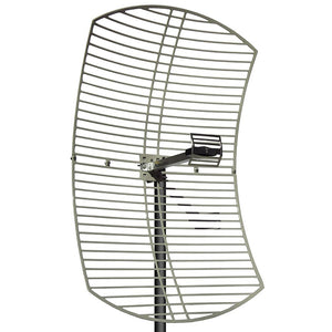 Grid Antenna-2.4GHz 24dBi Directional Grid Parabolic Antenna N Female Connector Weather Resistant (2.4 GHz Point to Point)-NPC Wireless