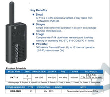 Load image into Gallery viewer, KENWOOD PKT 23 ALL INDIA LICENCE FREE WALKIE-TALKIE-NPC Wireless