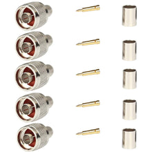 Load image into Gallery viewer, RF CONNECTORS & CABLE- N-Male Plug Crimp Connector for LMR 400 RF Coaxial Cable-NPC Wireless
