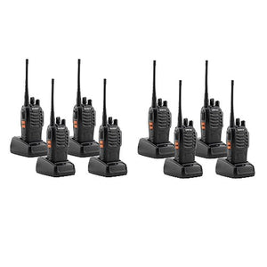 Walkie-Talkie-BF-888S UHF 400-470MHz 16CH CTCSS-DCS Hand Held Mobile Amateur-(Pack of 8)-BaoFeng