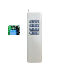 Load image into Gallery viewer, NPC 12 button 3000 meter RF remote on/off switch with one Relay
