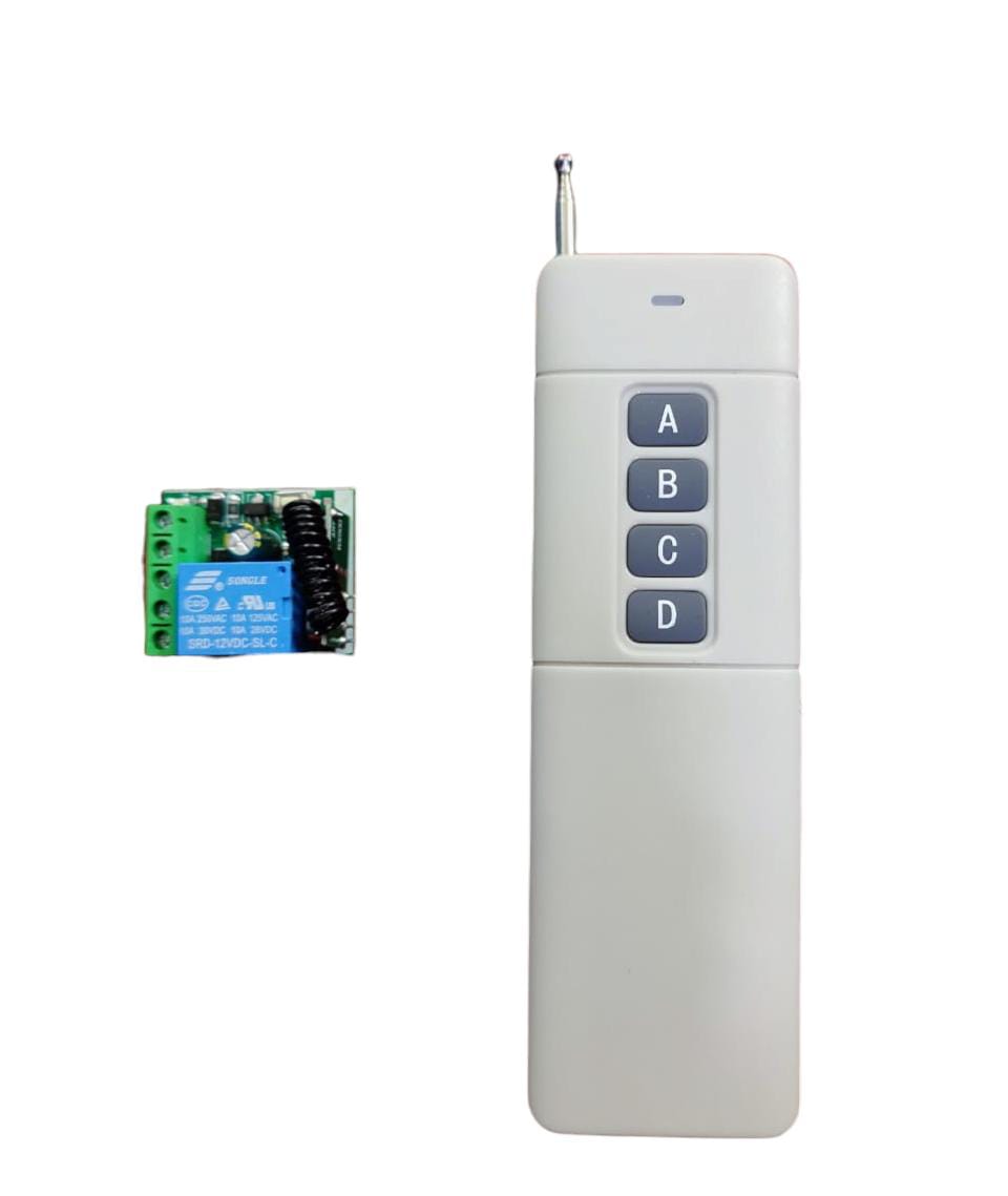 NPC 4 button 3000 meter RF remote on/off switch with one Relay