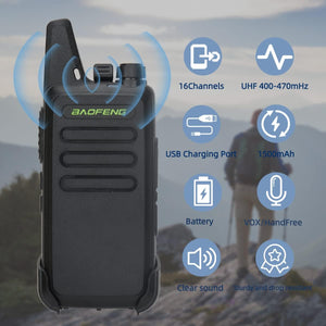 Baofeng T-20 Mini Long Range walkie  Talkie  USB chargeable