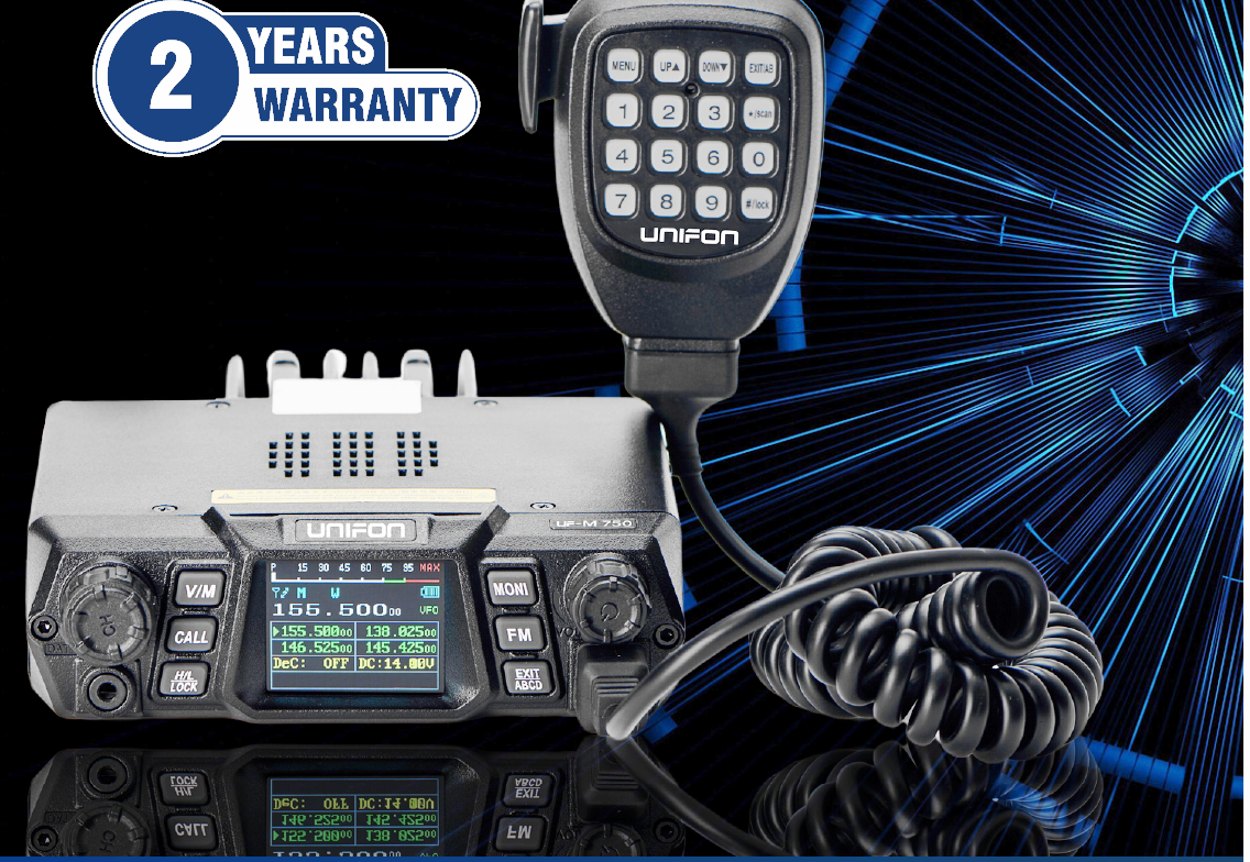 Unifone Instruments Unifone M UF 750 VHF Base Radio 100 watt | NPC Wireless