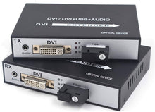 Load image into Gallery viewer, NPC DVI Over Fiber Optic Media Converter,1080P  Fiber Up to 20Km with Audio
