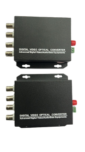 NPC 4 channel AHD cctv to Fiber 20 kms  with RS 485 Fc port 960P