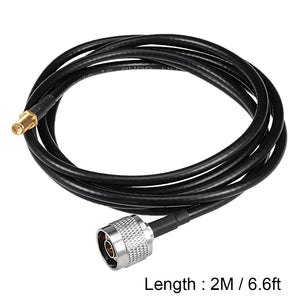 RF CONNECTORS & CABLE-2M N-Type Male to RP-SMA Female Antenna RF Coaxial Extension Pigtail Cable-NPC Wireless