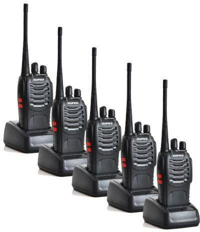 Walkie-Talkie-BF-888S UHF 400-470MHz 16CH CTCSS/DCS Hand Held Mobile Amateur-(Pack of 5)-BaoFeng