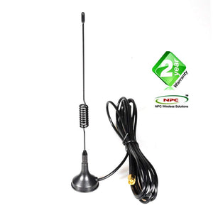 4G Router Data Booster-Roll over image to zoom in NPC 4.5 dbi Omni Directional Magnetic Mount Antenna for RICT Post Office USE, 15 FEET, SMA-Male Port 2 Year waranty, FCT use-NPC Wireless
