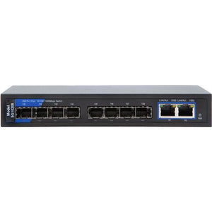 8 PORT Gigabit Ethernet Fiber Switch   8 + 2  8 port SFP  switch Tricom brand
