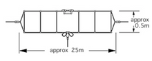 Load image into Gallery viewer, DIAMOND   HF   WIDE  BAND  ANTENNA   2 Mhz  ~30 Mhz   wd 330
