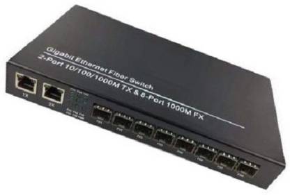 TRICOM 8 Port Fiber Switch 2Port 10/100/1000M Tx & 8 Port 1000M SFP