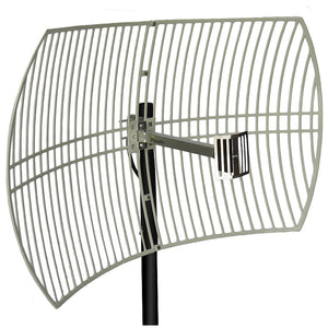 Grid Antenna-2.4GHz 24dBi Directional Grid Parabolic Antenna N Female Connector  Weather Resistant (2.4 GHz Point to Point)-NPC Wireless