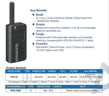 Load image into Gallery viewer, KENWOOD PKT 23 ALL INDIA LICENCE FREE WALKIE-TALKIE-NPC Wireless

