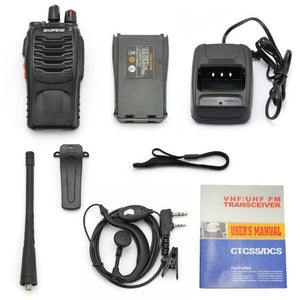 Baofeng (20 Pcs) Two Way Handheld Interphone Radio 16CH 400-470MHZ Long Range Walkie Talkie  (Black)