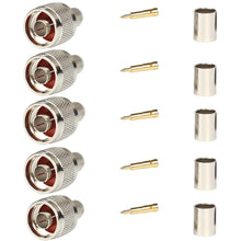 Load image into Gallery viewer, RF CONNECTORS &amp; CABLE- N-Male Plug Crimp Connector for LMR 400 RF Coaxial Cable-NPC Wireless
