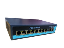 Load image into Gallery viewer, POE SWITCH-Poe Switch 8 Port Rj45(10-100Mbps)-2 Port Uplink Gigabit Rj45 (10-100-1000Mbps)-NPC
