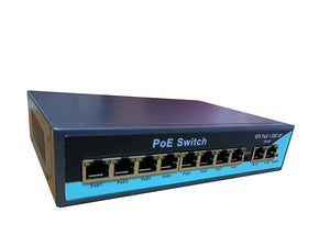 POE SWITCH-Poe Switch 8 Port Rj45(10-100Mbps)-2 Port Uplink Gigabit Rj45 (10-100-1000Mbps)-NPC