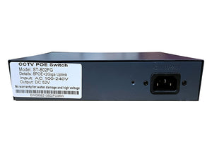 POE SWITCH-Poe Switch 8 Port Rj45(10-100Mbps)-2 Port Uplink Gigabit Rj45 (10-100-1000Mbps)-NPC