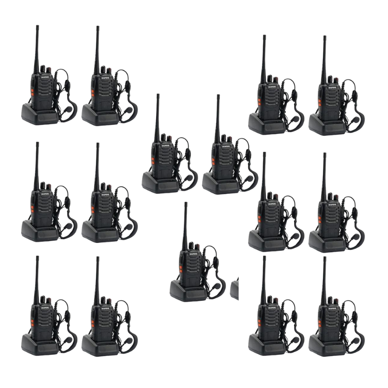 Walkie-Talkie-BF-888S UHF 400-470MHz 16CH CTCSS-DCS Hand Held Mobile Amateur-(Pack of 15)-BaoFeng