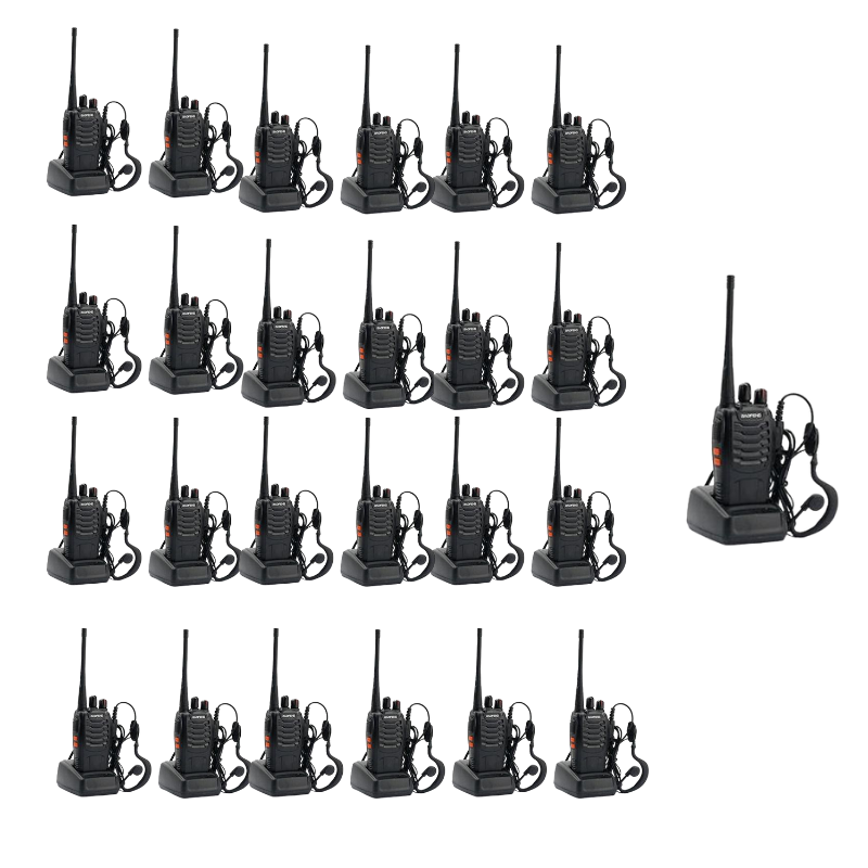 Walkie-Talkie-BF-888S UHF 400-470MHz 16CH CTCSS-DCS Hand Held Mobile Amateur-(Pack of 25)-BaoFeng
