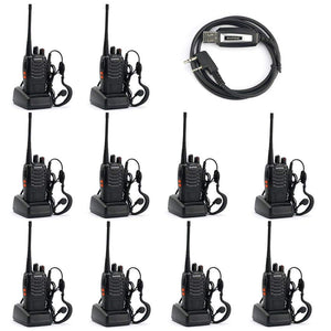 Walkie-Talkie-BF-888S UHF 400-470MHz 16CH CTCSS/DCS Hand Held Mobile Amateur-(Pack of 10)-BaoFeng