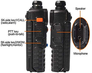 Baofeng UV5R Walkie Talkie , FM Radio, LED Torch, 5-10km Range, VHF   &  UHF  dual band  1 year replacement waranty