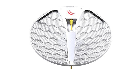 Wireless Broadband Wifi Link-LHG 5 Light Head Grid 5 GHz+Integrated Dual Polarization 24.5 dBi Grid Antenna-Mikrotik