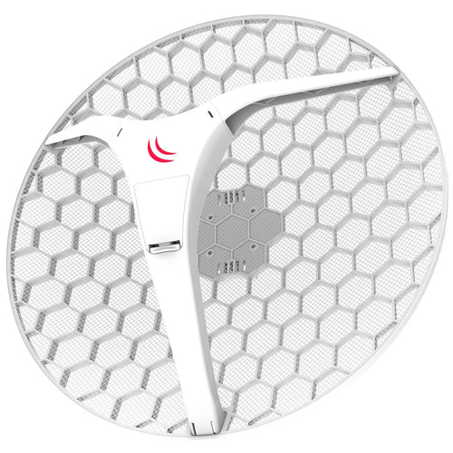 Wireless Broadband Wifi Link-LHG XL HP5 Dual Chain Extra Large High Power 27dBi 5GHz CPE Point to Point Integrated Antenna-Mikrotik