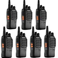 BaoFeng  (7 pcs)  BF-888S   Walkie Talkie- Long Range (Pack of 7, Black)