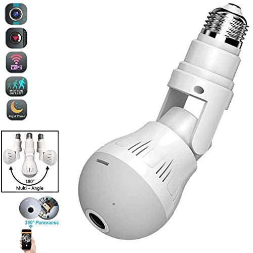 1080P HD WiFi LED Bulb wifi camera sd card supported