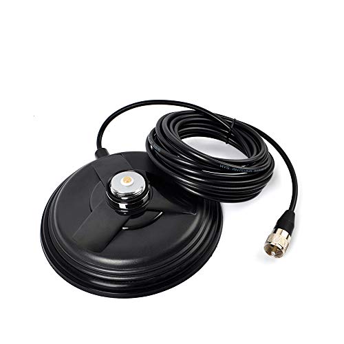 VHF/UHF  Magnetic Antenna Mount - 15 -Feet Cable