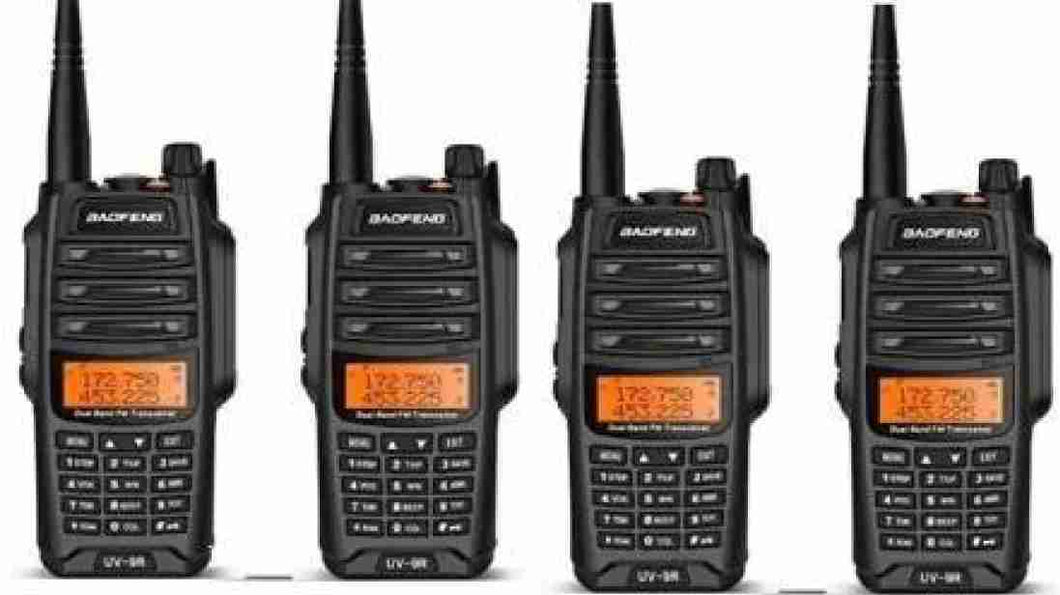 Baofeng Uv 9r plus walkie talkie set of 4